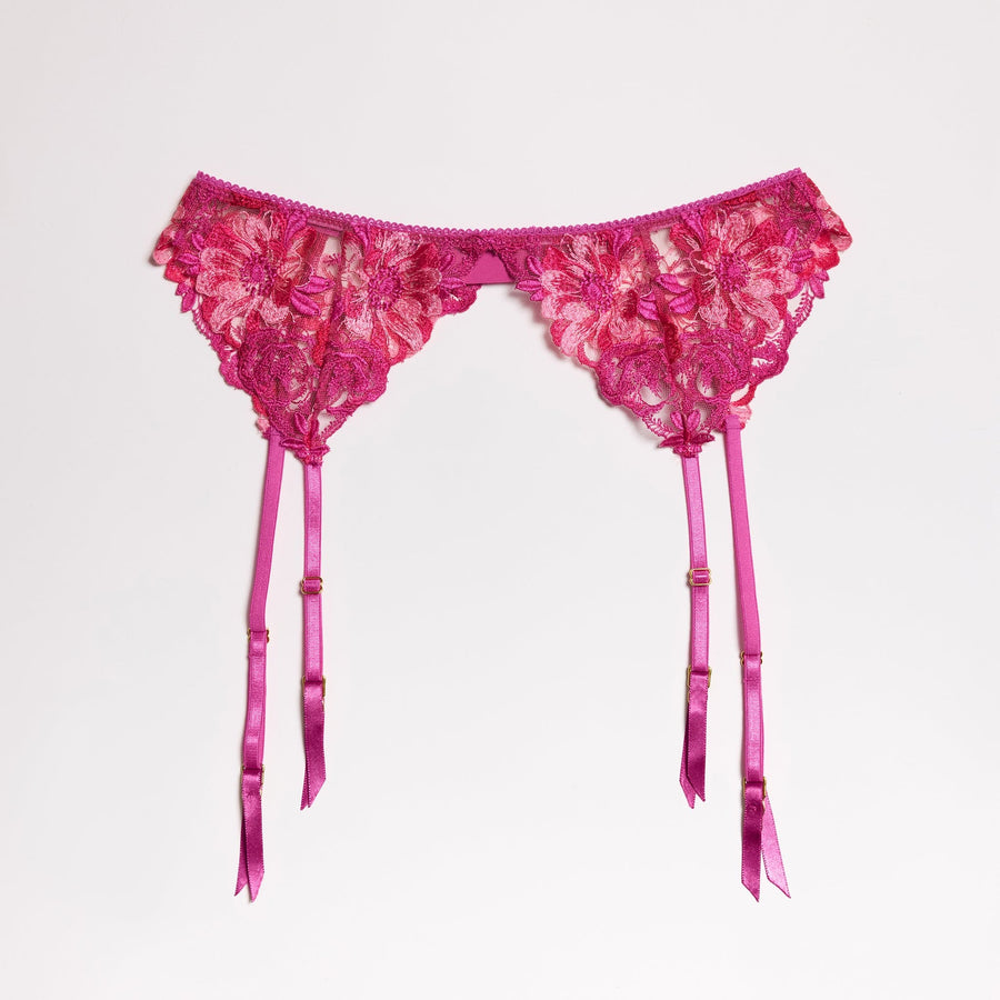 Farfalle Embroidery Garter Belt main image 1