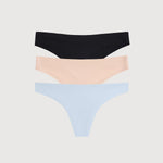 Simply Smooth No Show Thong 3 Pack