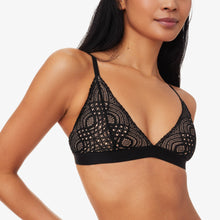 Product gallery. Select Image Lace Triangle Bralette Black